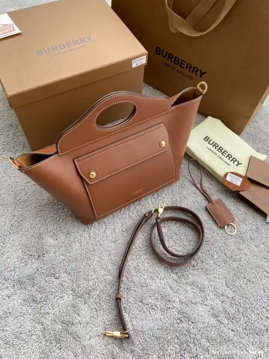 Official First Bag Ru BURBERRY Tote Pocket 0506
